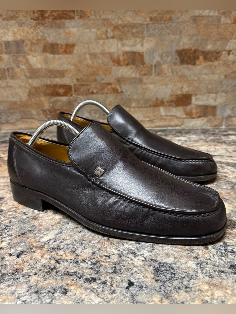 Bally Bosar Leather Loafers Brown Men’s Size 11